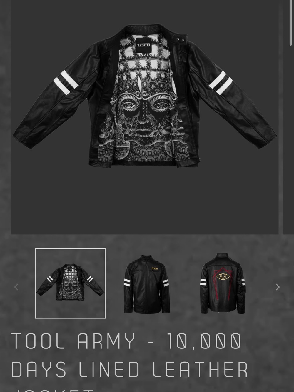 Tool Band Leather Jacket - Picture 6 of 6